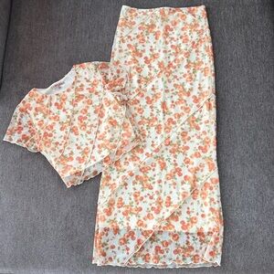 Bailey Rose Floral Top and Skirt Set